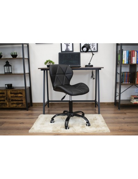 Krzesło obrotowe NOTO ekoskóra - czarne