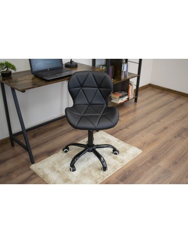 Krzesło obrotowe NOTO ekoskóra - czarne