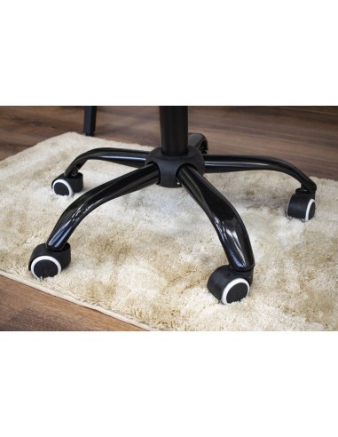 Krzesło obrotowe NOTO aksamit - czarne