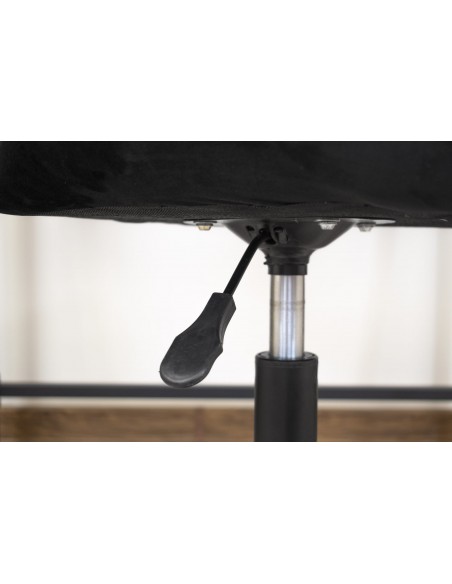 Krzesło obrotowe NOTO aksamit - czarne