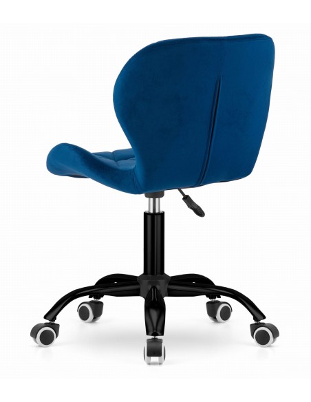 Krzesło obrotowe NOTO aksamit - granat