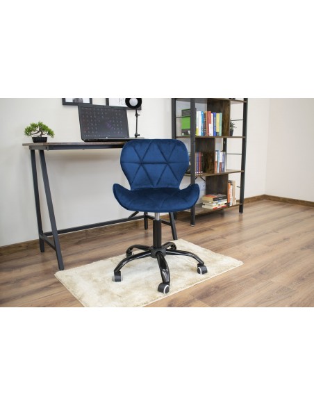 Krzesło obrotowe NOTO aksamit - granat