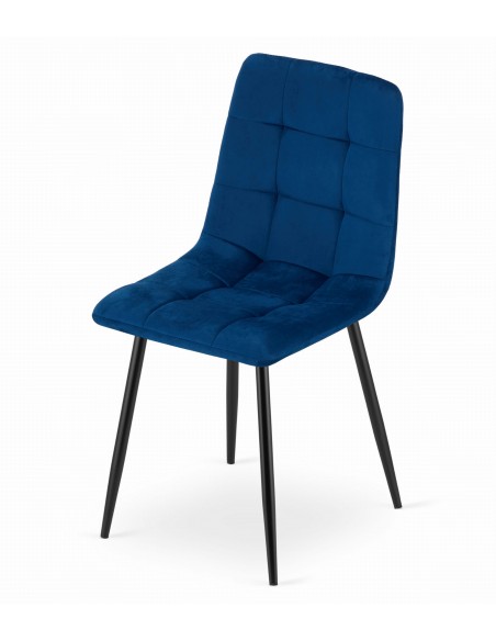 4 krzesła KARA - granat welur