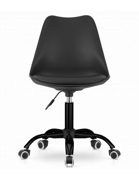 Krzesło obrotowe ANDRIA - czarna podstawa, czarno-czarne