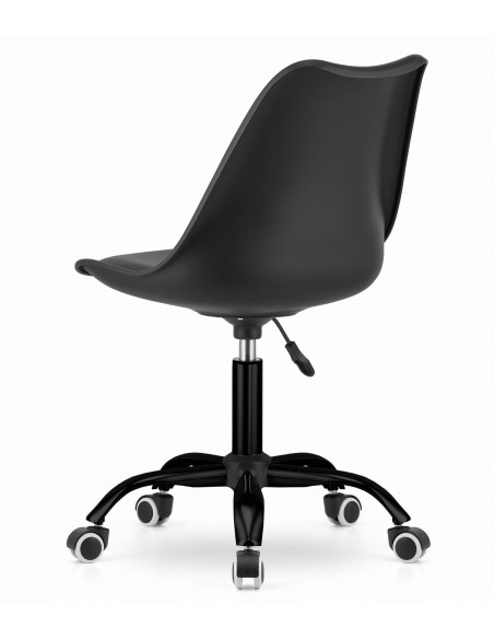 Krzesło obrotowe ANDRIA - czarna podstawa, czarno-czarne