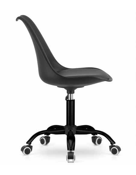 Krzesło obrotowe ANDRIA - czarna podstawa, czarno-czarne