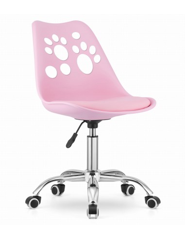 Krzesło obrotowe PRINT - róż
