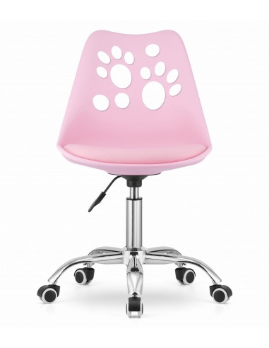Krzesło obrotowe PRINT - róż