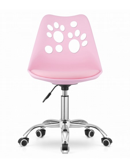 Krzesło obrotowe PRINT - róż