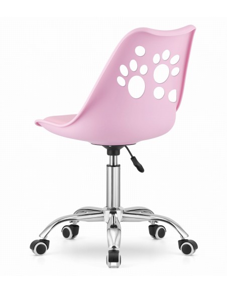 Krzesło obrotowe PRINT - róż