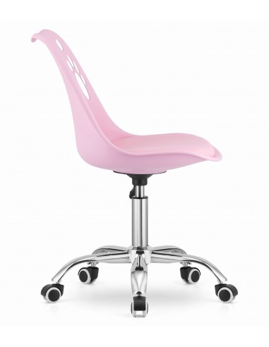 Krzesło obrotowe PRINT - róż