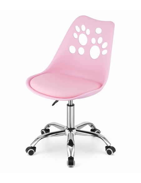 Krzesło obrotowe PRINT - róż