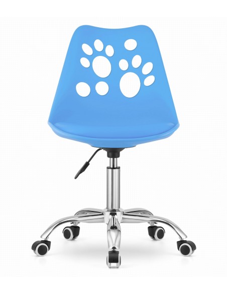 Krzesło obrotowe PRINT - niebieskie