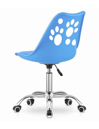 Krzesło obrotowe PRINT - niebieskie