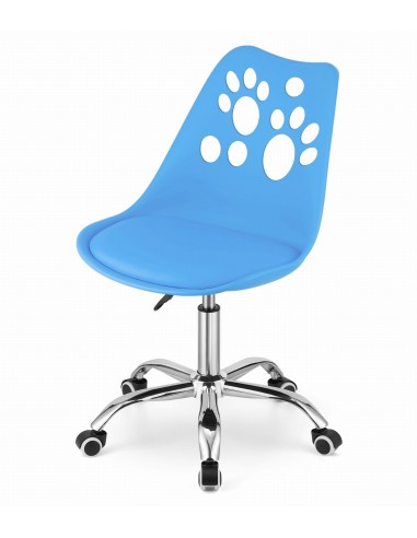Krzesło obrotowe PRINT - niebieskie