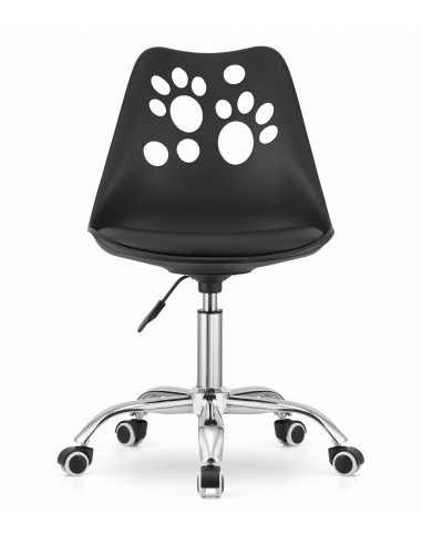 Krzesło obrotowe PRINT - czarne