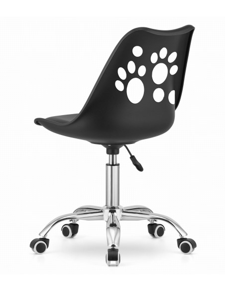 Krzesło obrotowe PRINT - czarne