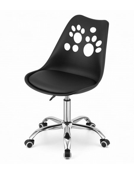 Krzesło obrotowe PRINT - czarne