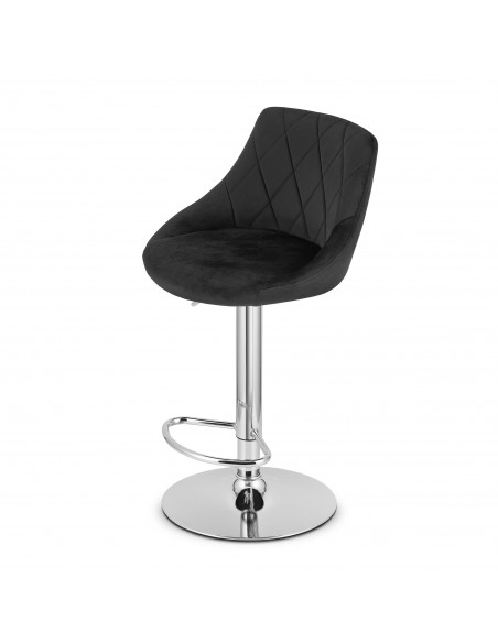 Hoker KAST - aksamit czarny / baza chrom