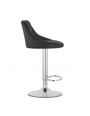 Hoker KAST - aksamit czarny / baza chrom