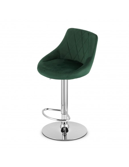 Hoker KAST - aksamit zieleń / baza chrom