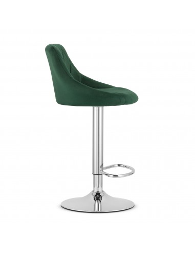 Hoker KAST - aksamit zieleń / baza chrom