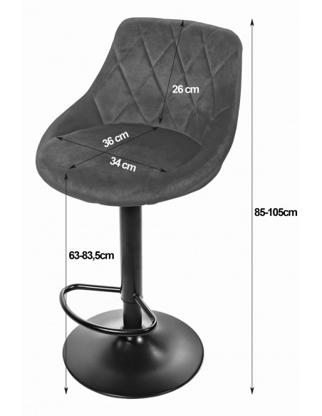 Hoker KAST - aksamit granatowy / baza czarna