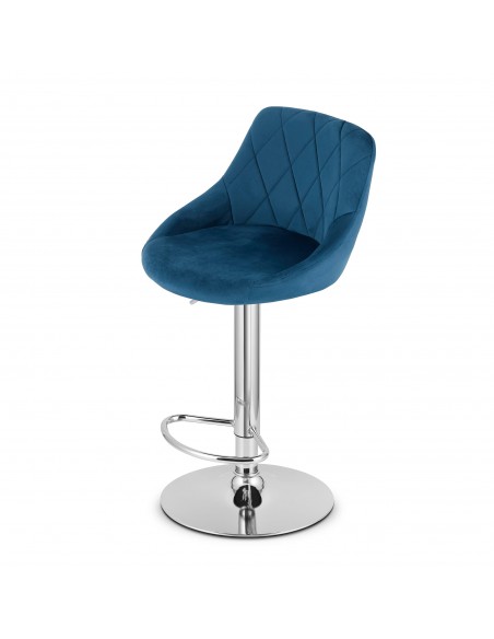 Hoker KAST - aksamit granatowy / baza chrom