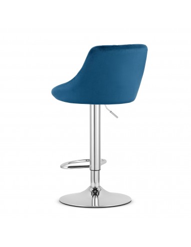 Hoker KAST - aksamit granatowy / baza chrom