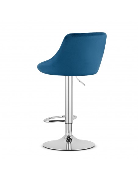 Hoker KAST - aksamit granatowy / baza chrom