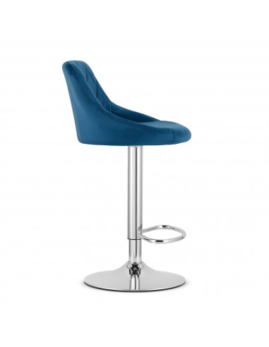 Hoker KAST - aksamit granatowy / baza chrom