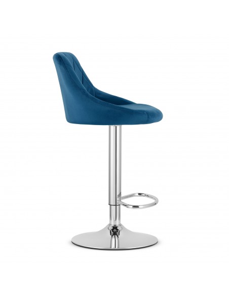 Hoker KAST - aksamit granatowy / baza chrom