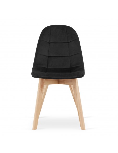 4 krzesła BORA czarny welur