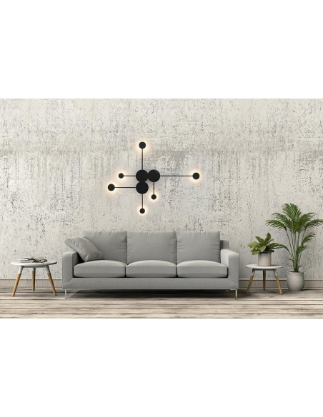 MOOSEE lampa ścienna SHADOW MULTI czarna