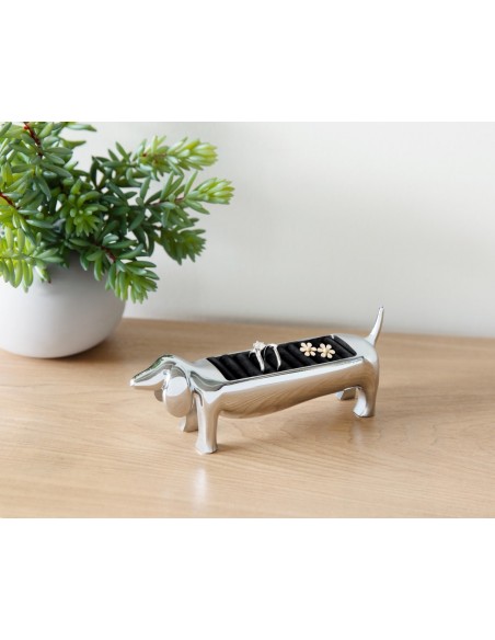 UMBRA stojak na pierścionki DACHSIE chromowany