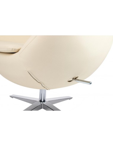 Fotel EGG SZEROKI PU beżowy