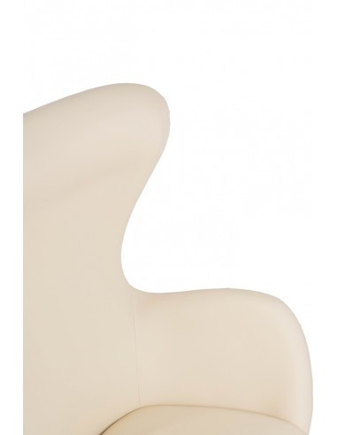 Fotel EGG SZEROKI PU beżowy