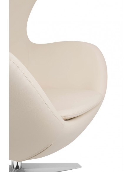 Fotel EGG SZEROKI PU beżowy