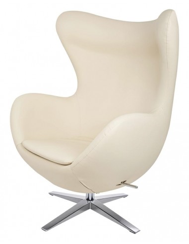 Fotel EGG SZEROKI PU beżowy