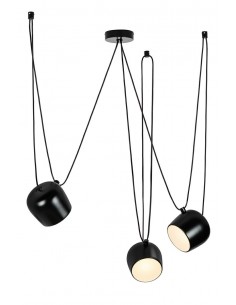 Lampa wisząca EYE 3 czarna - LED, alumiumium