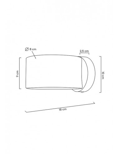 MOOSEE lampa ścienna ARRO złota