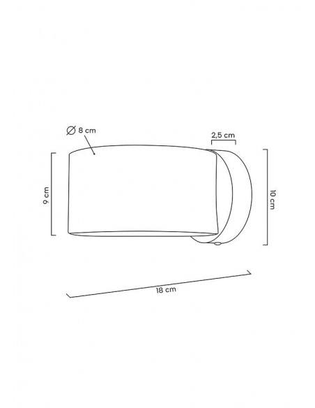 MOOSEE lampa ścienna ARRO złota