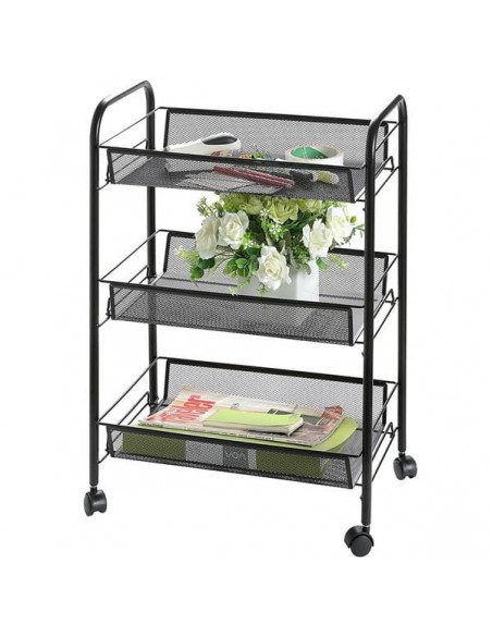 Regał kuchenny mobilny na kółkach - 3 półki