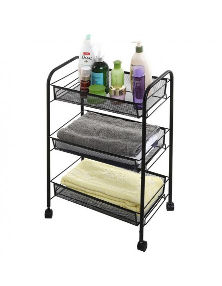 Regał kuchenny mobilny na kółkach - 3 półki