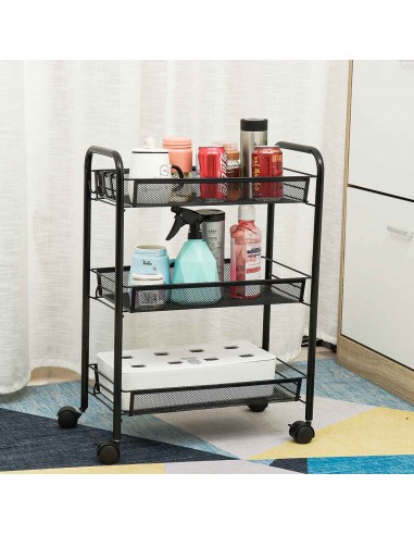 Regał kuchenny mobilny na kółkach - 3 półki