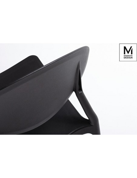 MODESTO krzesło FLEX czarne - polipropylen