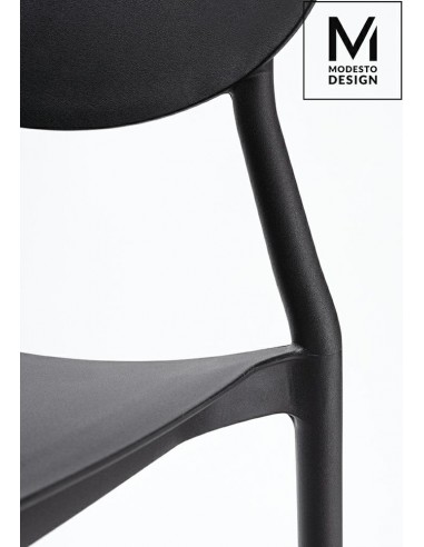 MODESTO krzesło FLEX czarne - polipropylen