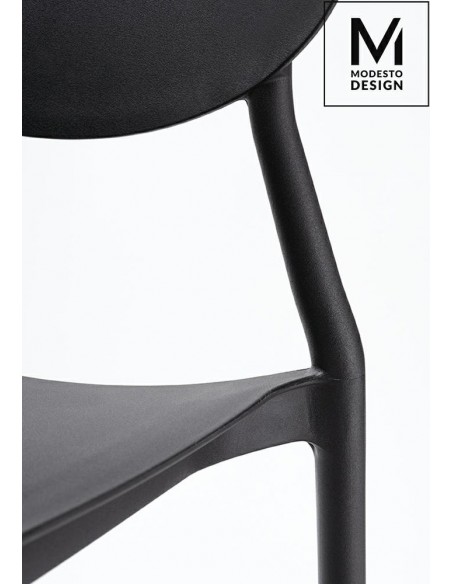 MODESTO krzesło FLEX czarne - polipropylen