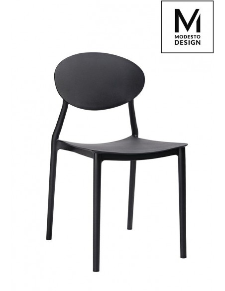 MODESTO krzesło FLEX czarne - polipropylen