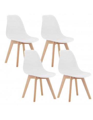 4 krzesła KITO - białe